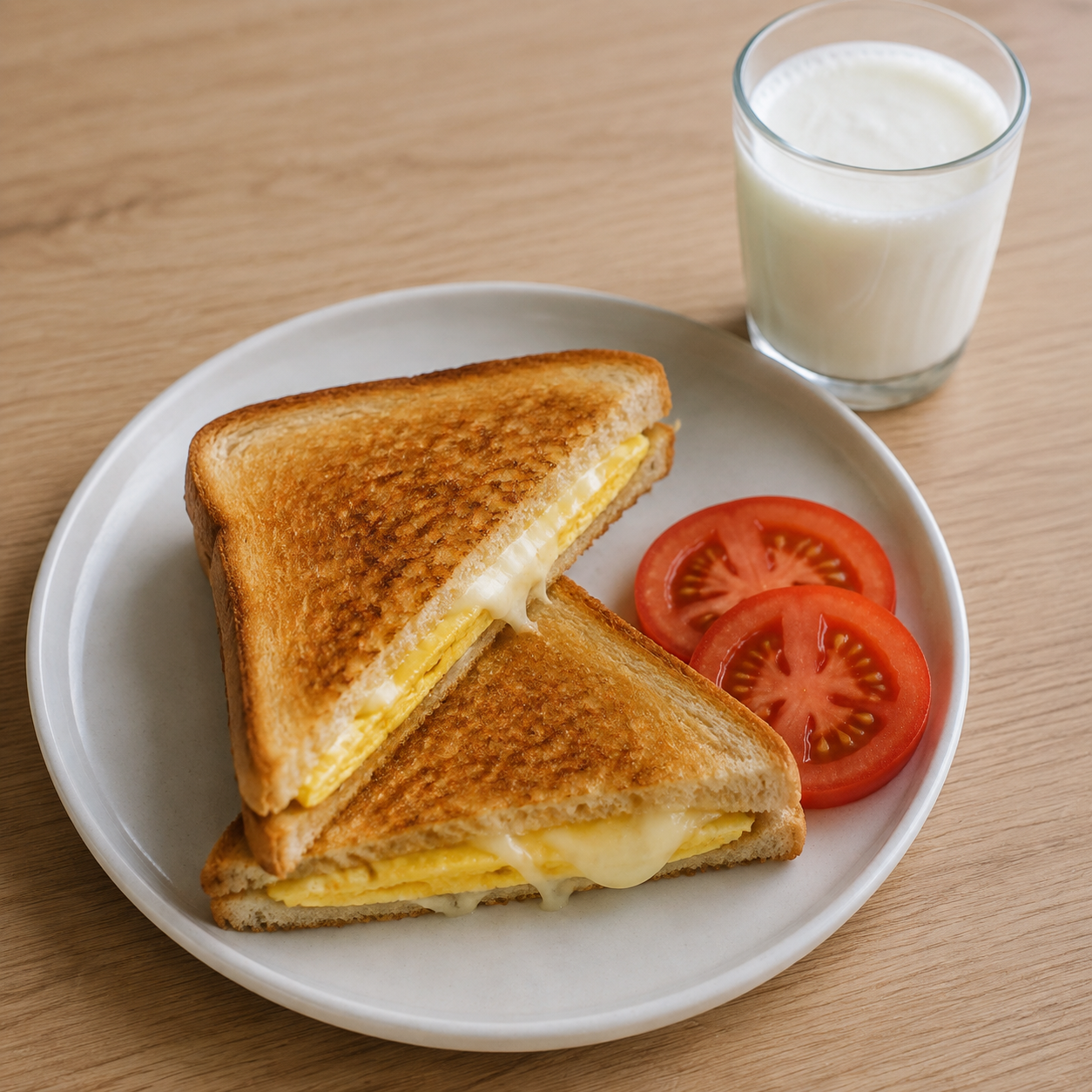 Yumurtalı Kaşarlı Tost